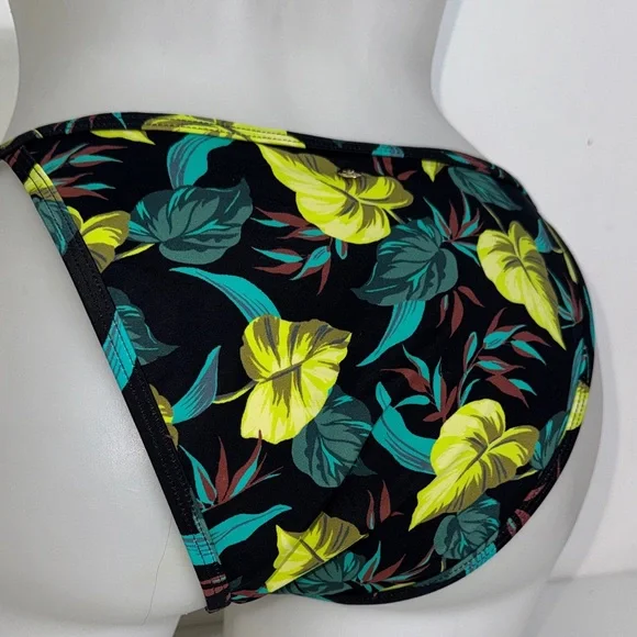 Victoria's Secret Leaf Print Bikini - Black & Green 32C bombshell/M NWT - Picture 11 of 12